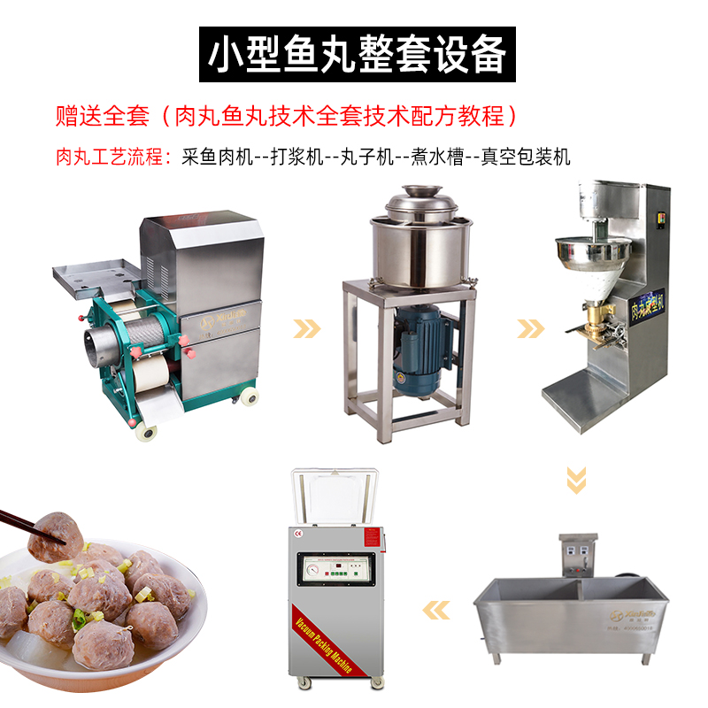 小型鱼肉丸加工设备 加工鱼肉丸机器厂商公司-鱼肉丸工艺