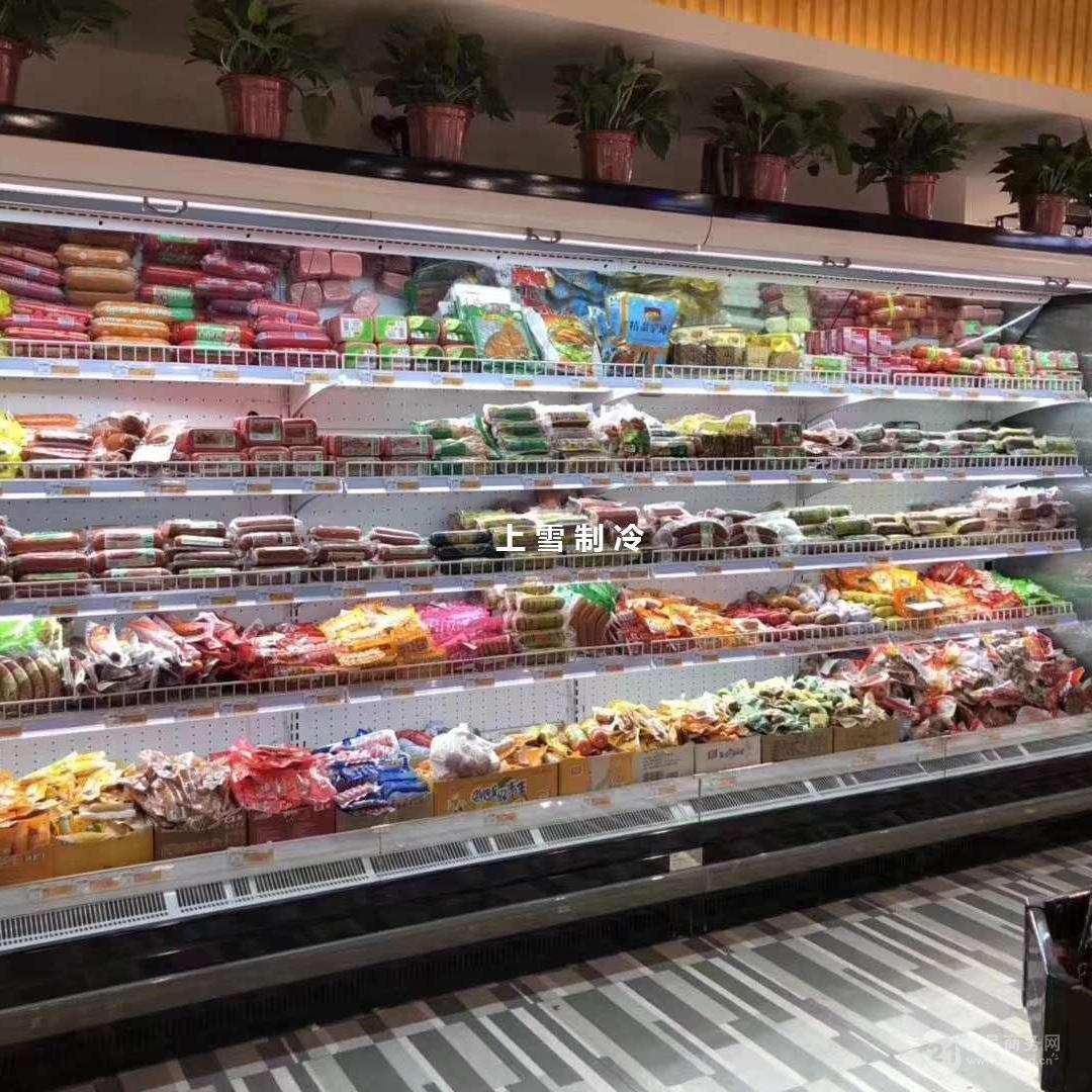 上海厂家直销超市肉制品香肠风幕柜真空包装熟食冷藏柜