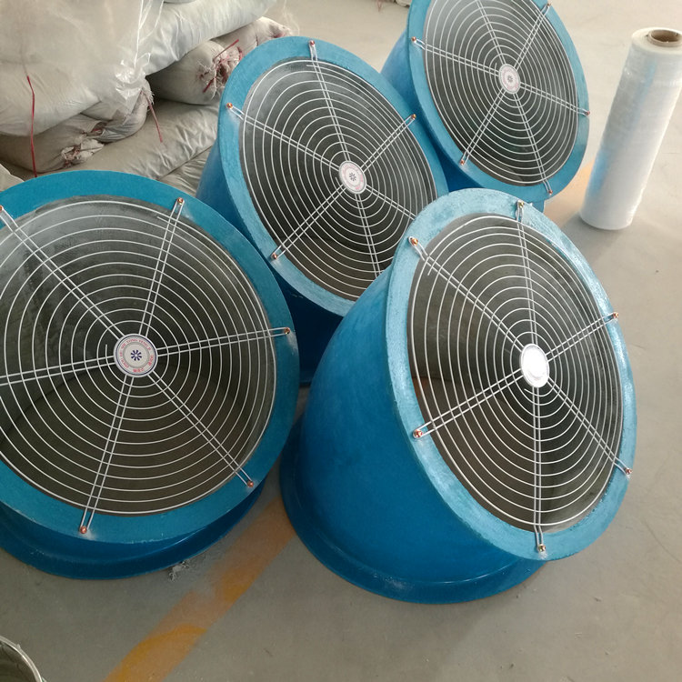 轴流风机加防雨罩45度60度90度玻璃钢材质风机防雨罩配防虫网