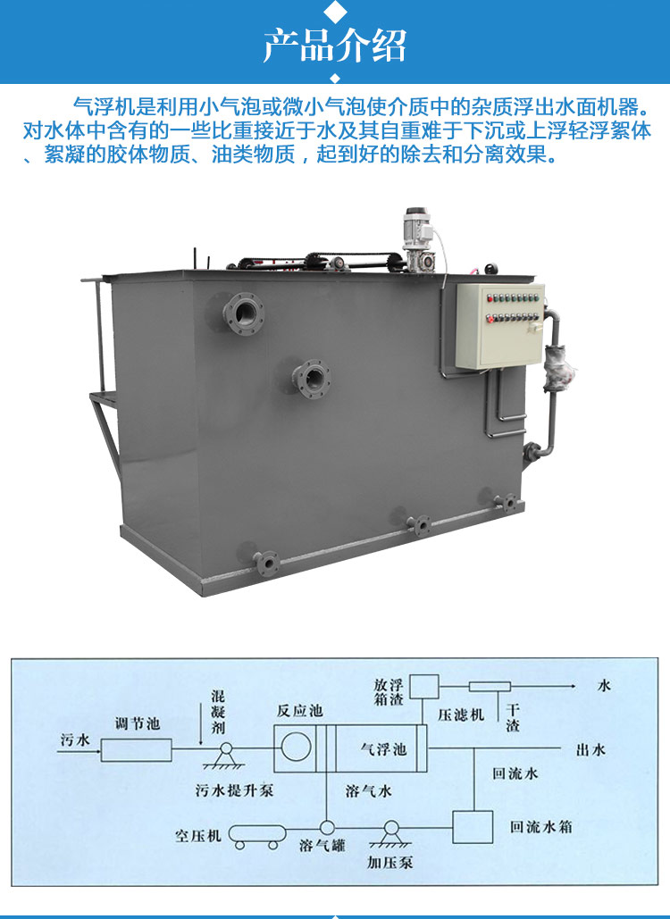 平流式小型溶气气浮机厂家