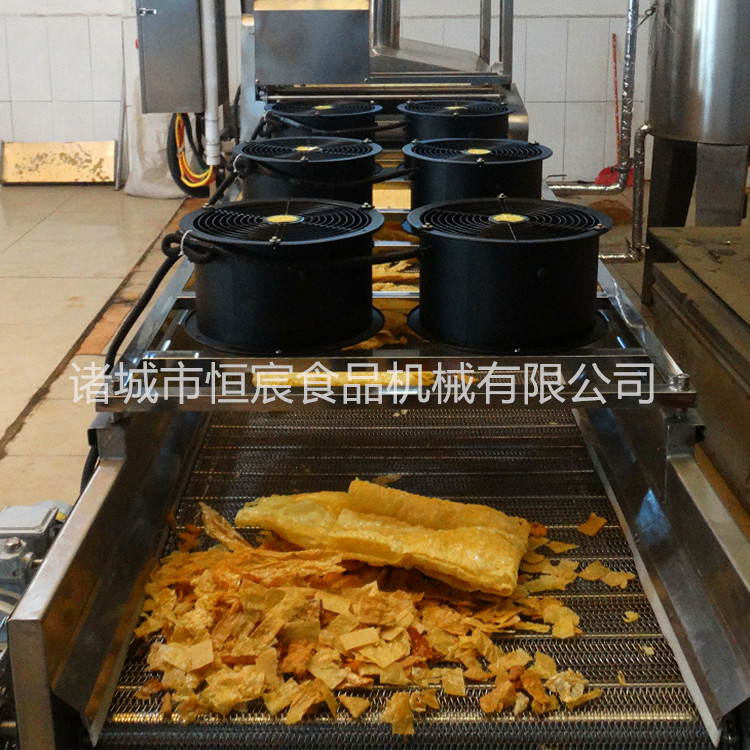 一套豆腐皮油炸机生产线专业制造