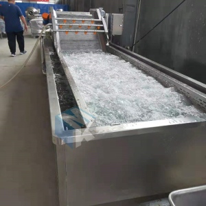 全自動醬鹵肉制品低溫解凍流水線 鴨翅鹵制加工恒溫解凍機