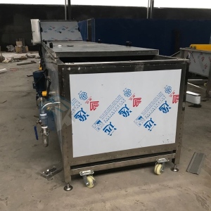 连续式速冻芥菜专用漂烫杀青流水线 全自动蔬菜加工预煮护色机器