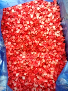 冷冻草莓丁