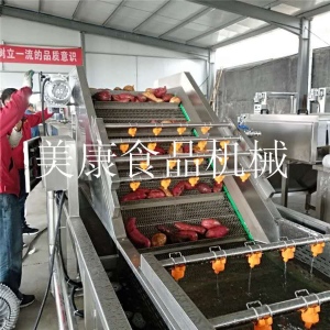 供应全自动红薯清洗机 冰烤薯深加工清洗流水线大产量制造商