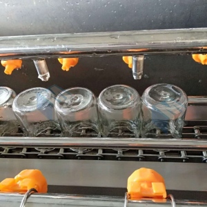 全自动玻璃瓶专用清洗机 果酱瓶子清洗烘干一体机